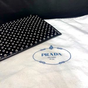 Prada clutch saffiano leather